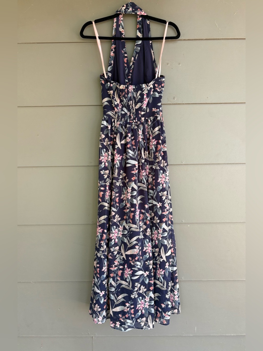 Gal Meets Glam Sienna Romantic Floral Halter Top Maxi Dress - Picture 4 of 14